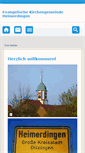 Mobile Screenshot of ev-kirche-heimerdingen.de