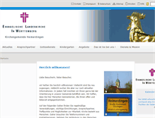 Tablet Screenshot of ev-kirche-heimerdingen.de